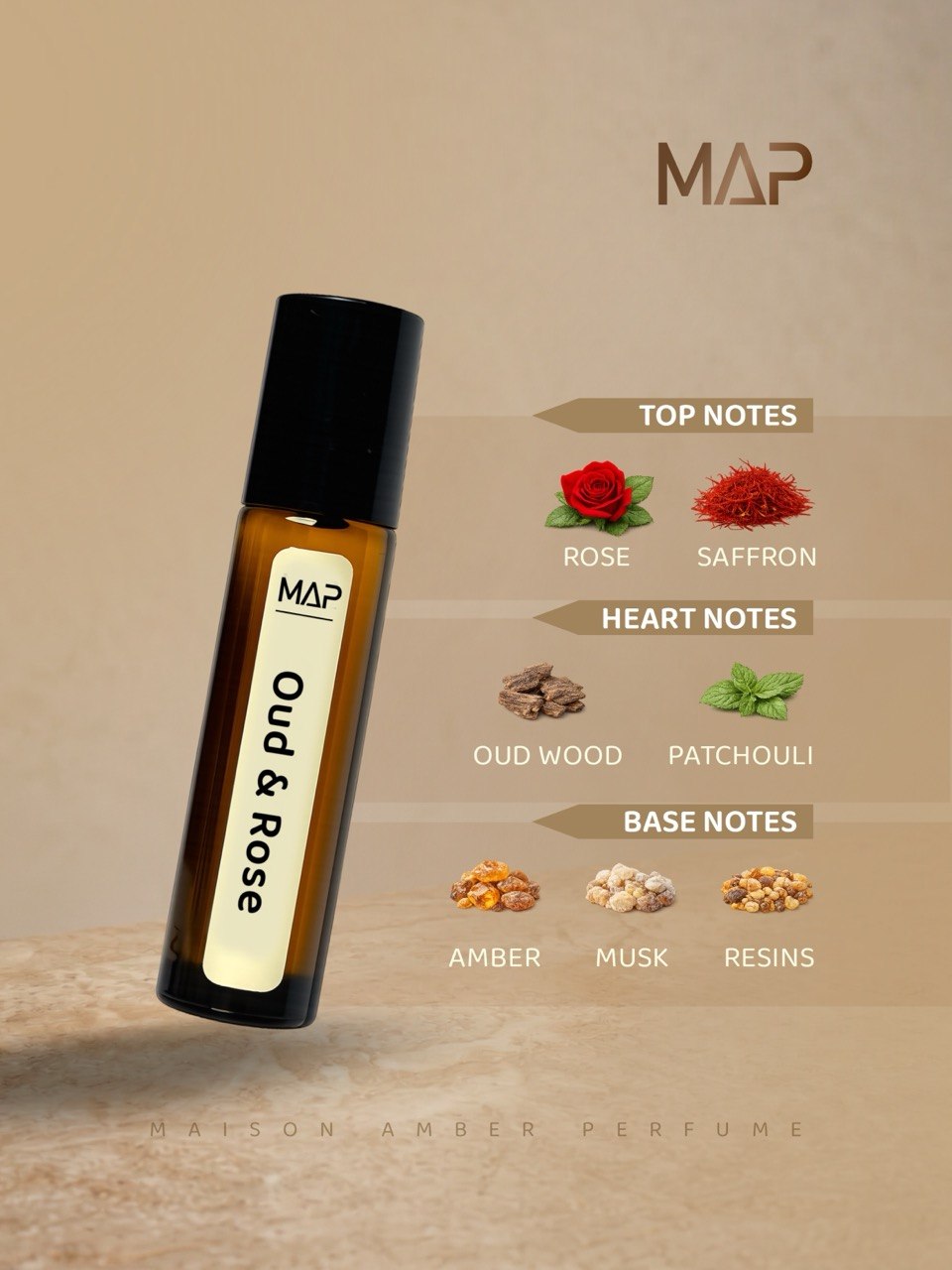 OUD & ROSE 10 ml Attar